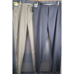 Lot Of 2 Haggar Iron Free Premium Khaki‎ Classic Fit Pant 38 x 34 NWT